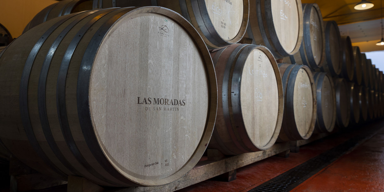 Las Moradas - Evolucion del vino en barrica